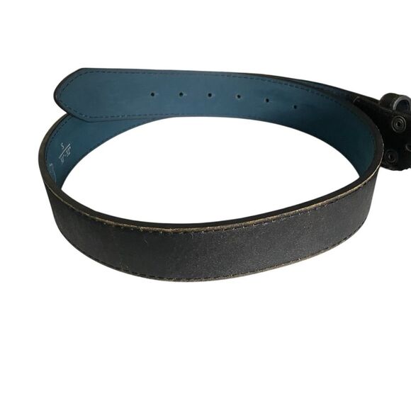 Vera Pelle Women\'s Brown Distressed Italian Leather Belt NWT Size Small